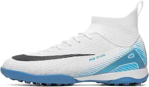 Men's Soccer Shoes Cleats Professional High-Top Breathable Athletic Turf Football Shoes Outdoor/Indoor Professional Futsal Football Training Sneakers
