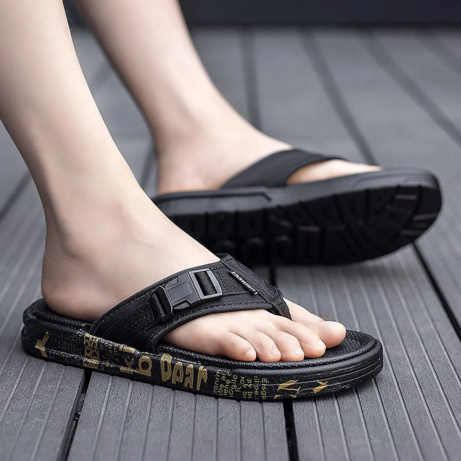 Men's Summer New Indoor and Outdoor Beach Korean Fashion EVA Flip Flop Slipper Men