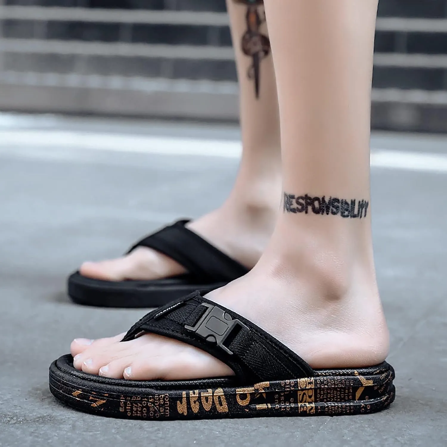Men's Summer New Indoor and Outdoor Beach Korean Fashion EVA Flip Flop Slipper Men