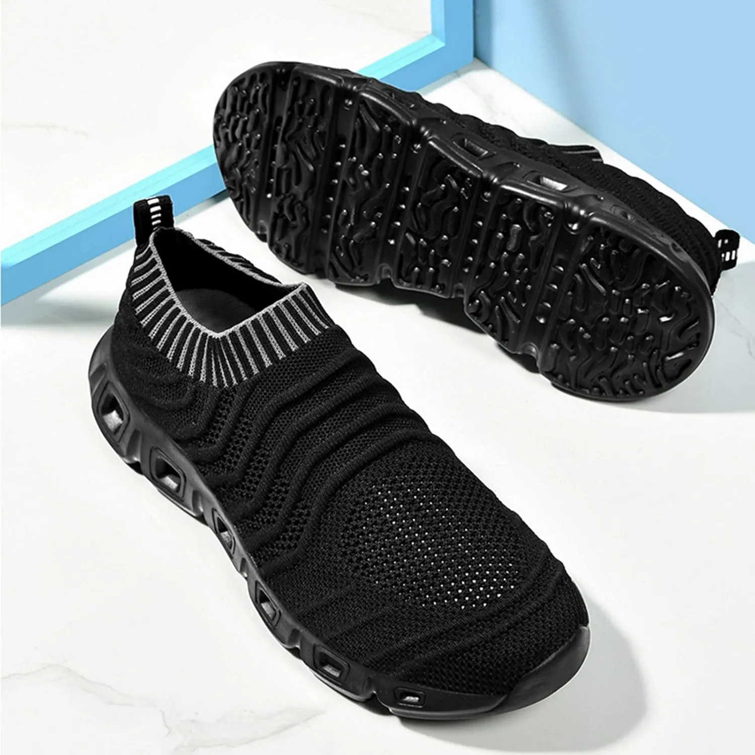 Mens Walking Shoes Mens Tennis Shoes Slip on Shoe for Men Walking Shoe for Men Breathable Comfortable Sneaker