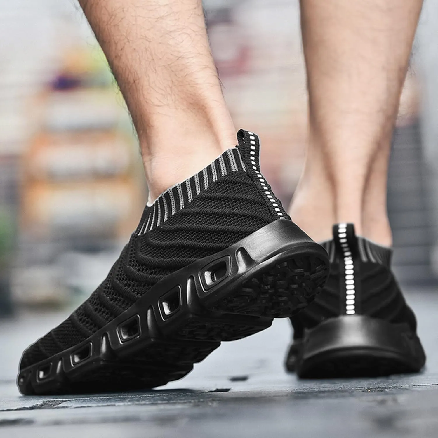 Mens Walking Shoes Mens Tennis Shoes Slip on Shoe for Men Walking Shoe for Men Breathable Comfortable Sneaker