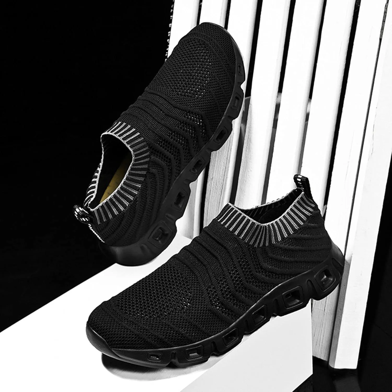 Mens Walking Shoes Mens Tennis Shoes Slip on Shoe for Men Walking Shoe for Men Breathable Comfortable Sneaker