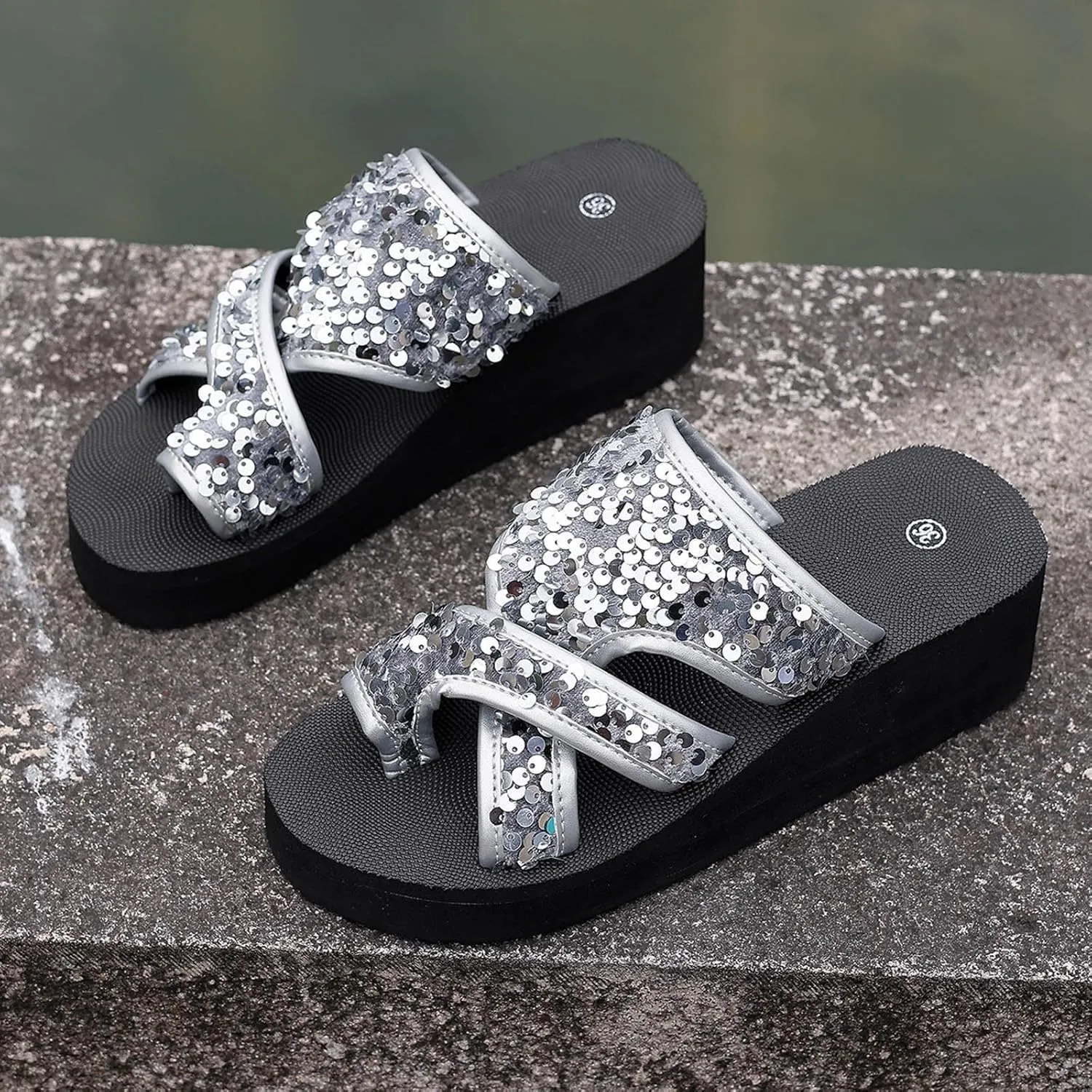 Mesh Slide Sandals for Women Comfort Orthopedic Lightweigh Summer Beach Breathable Hollow Mesh Slide Sandals