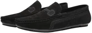 New Mens Loafers Shoe Faux Leather Stitching Details Suede Vamp Rubber Sole Comfortable Anti-slip Resistant Prom Slip On