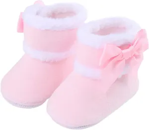 Newborn Shoes for Girls,Baby Girls Boys Warm Shoes Soft Booties Infant Toddler Warming and Fashion Snow Boots Shoes