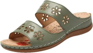 Orthopedic Sandals for Men Leather Orthopedic Supportive Sandals for Women Orthopedic Womens Flat Sandals Comfortable Orthotic Stylish Sandals for Women 2025 Womens Arch Support Slipper