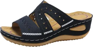 Orthopedic Sandals for Women Dressy Comfortable Arch Support Wedge Sandals Non Slip Best Walking Flip Flops Sandals