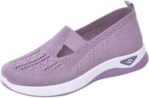 Orthopedic Shoes for Women Fashion Slip on Comfortable Running Shoes Anti-Skid Lightweight Breathable Mesh Casual Sneakers