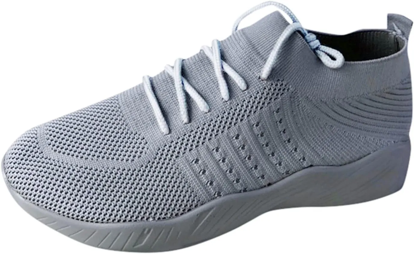 Orthopedic Shoes for Women Slip On Adjustable Lace Up Walking Shoes Non-Slip Breathable Lightweight Casual Sneakers