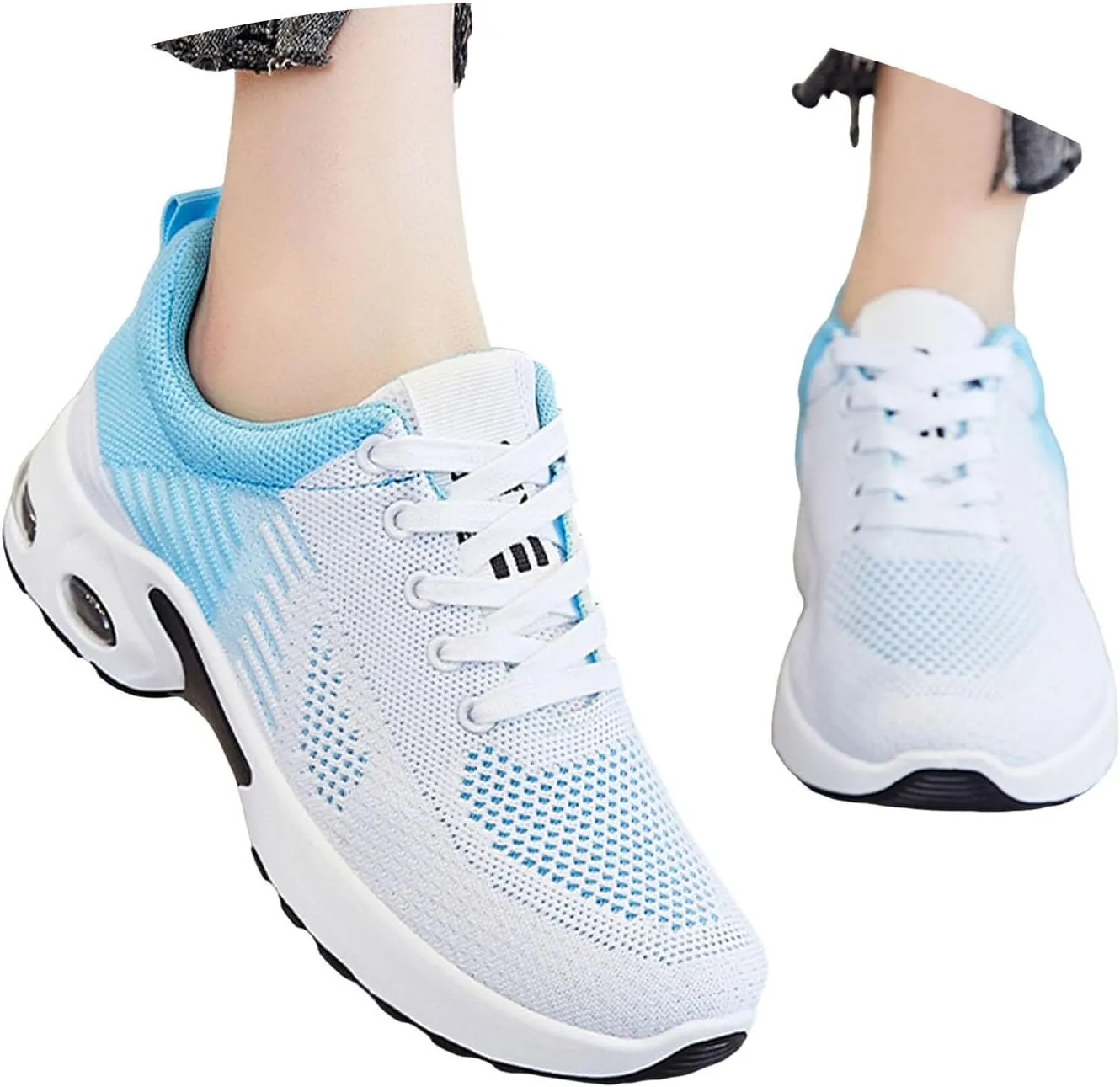 Orthopedic Shoes for Women Slip On Air Cushion Running Shoes Lightweight Walking Shoes Mesh Breathable Casual Sneakers