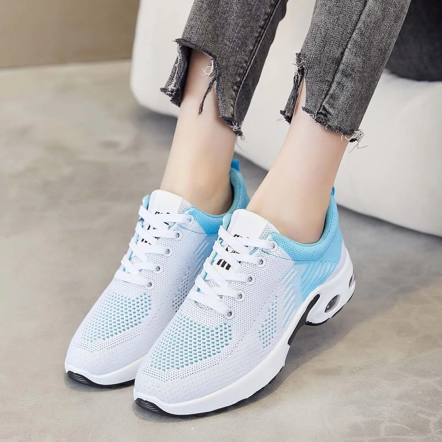 Orthopedic Shoes for Women Slip On Air Cushion Running Shoes Lightweight Walking Shoes Mesh Breathable Casual Sneakers