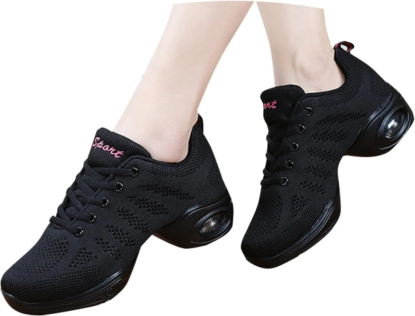 Orthopedic Shoes for Women Wide Width Lace Up Mesh Sneakers Breathable Cushion Ladies Sports Thick Sole Walking Shoes
