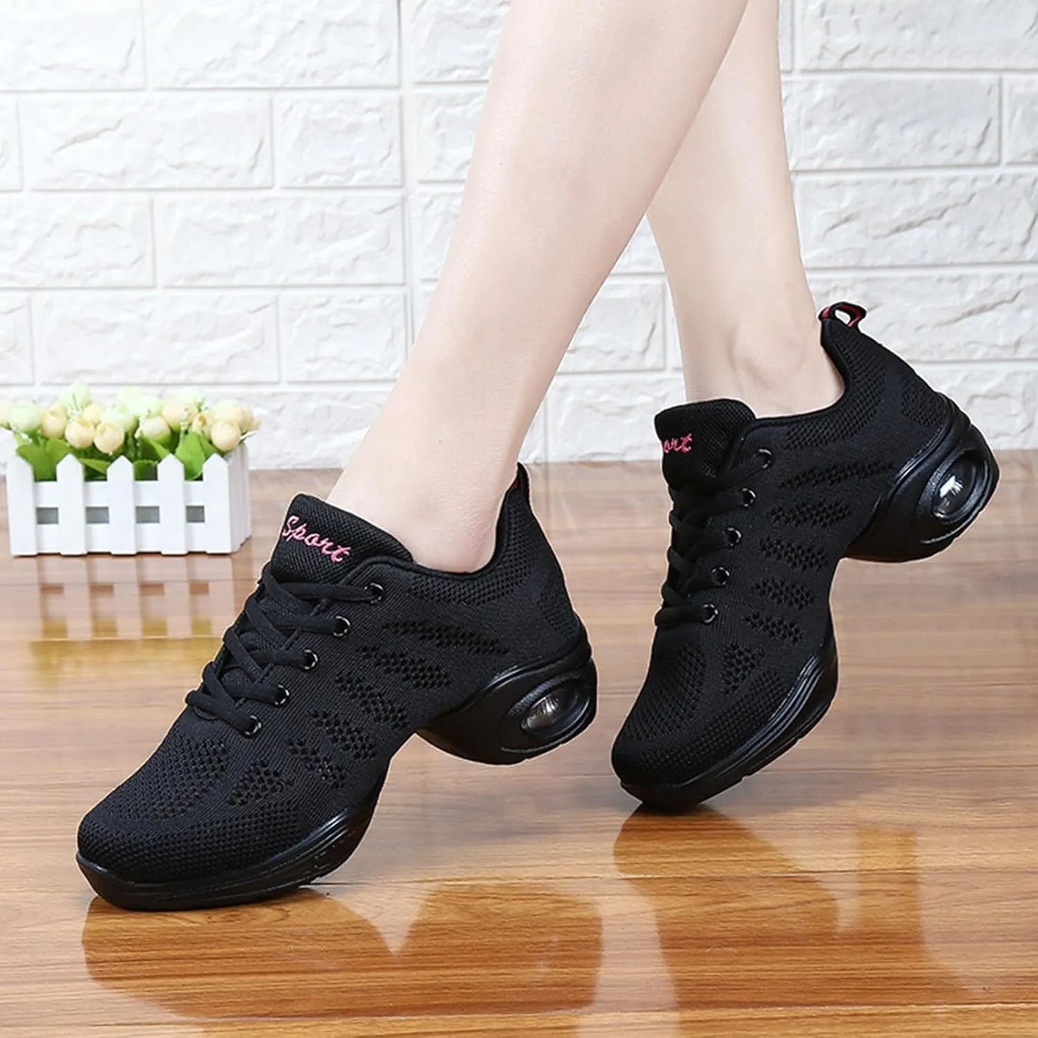 Orthopedic Shoes for Women Wide Width Lace Up Mesh Sneakers Breathable Cushion Ladies Sports Thick Sole Walking Shoes