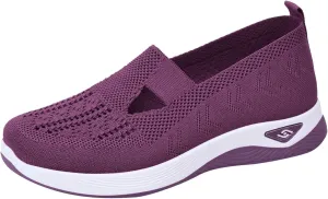 Orthopedic Shoes for Women Wide Width Slip on Comfortable Running Shoes Anti-Skid Lightweight Breathable Mesh Casual Sneakers