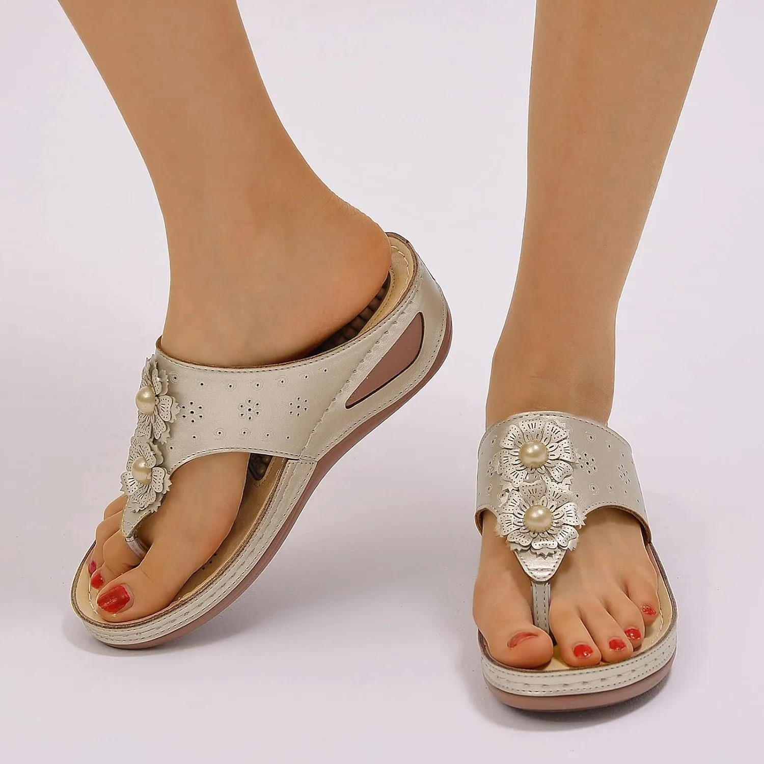 Orthopedic Slides for Women Adjustable Arch Support Recovery Sandals Thick Cushion Comfortable Walking Footwear Plantar Fasciitis Relief