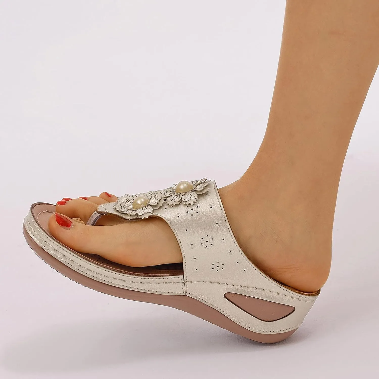 Orthopedic Slides for Women Adjustable Arch Support Recovery Sandals Thick Cushion Comfortable Walking Footwear Plantar Fasciitis Relief