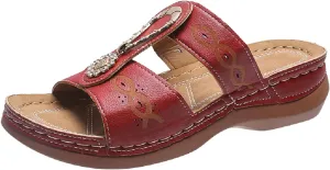 Orthopedic Slippers with Heel Back Orthopedic Women's Flat Sandals Arch Support Womens Flip Flops Orthotic Womens Slip On Wedge Sandals Comfortable High Arch Orthopedic Comfortable Ladies Sandals