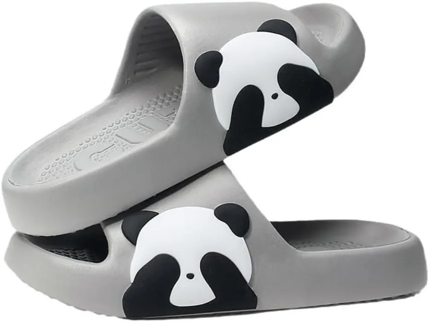 Panda Slippers - Cute Cartoon Indoor Outdoor Wear for Couples - EVA Bathroom Slippers