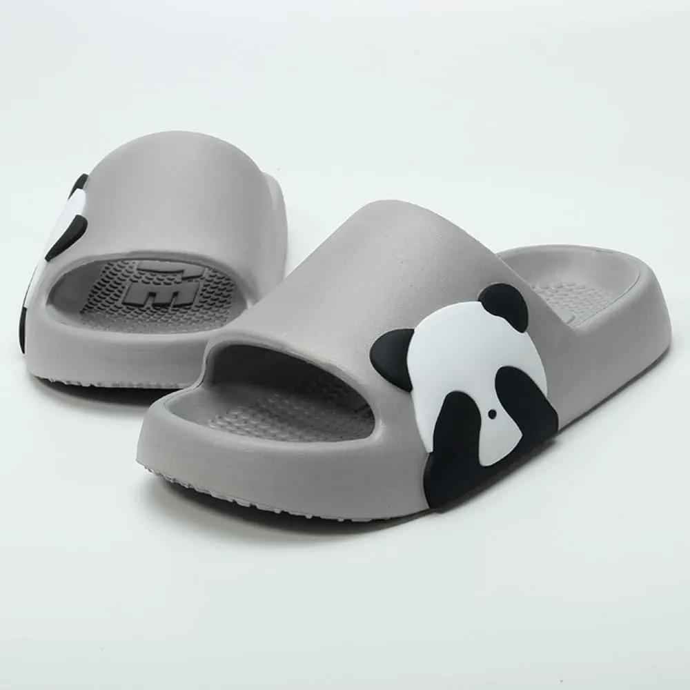 Panda Slippers - Cute Cartoon Indoor Outdoor Wear for Couples - EVA Bathroom Slippers