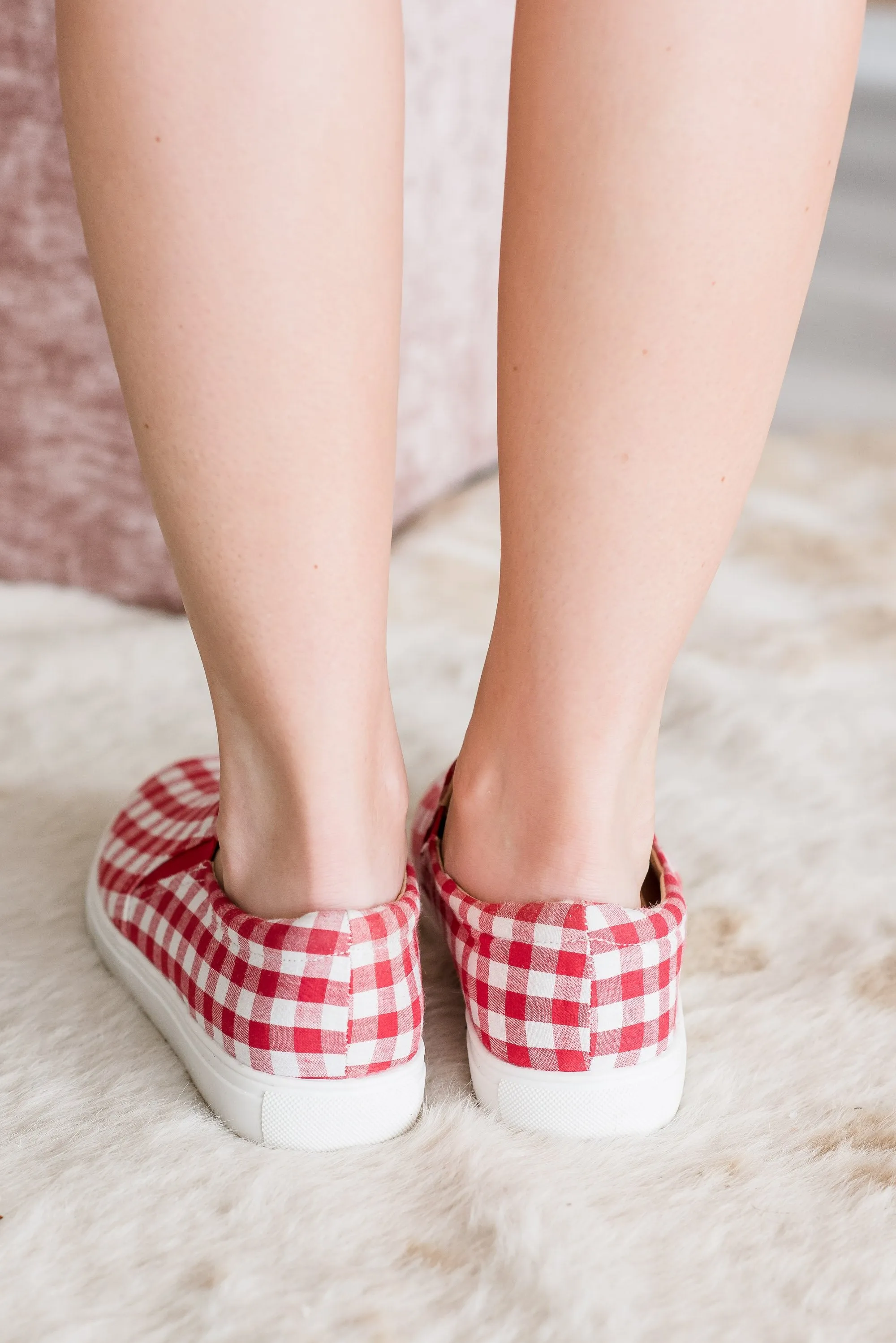 Picnic Party Red Gingham Sneakers