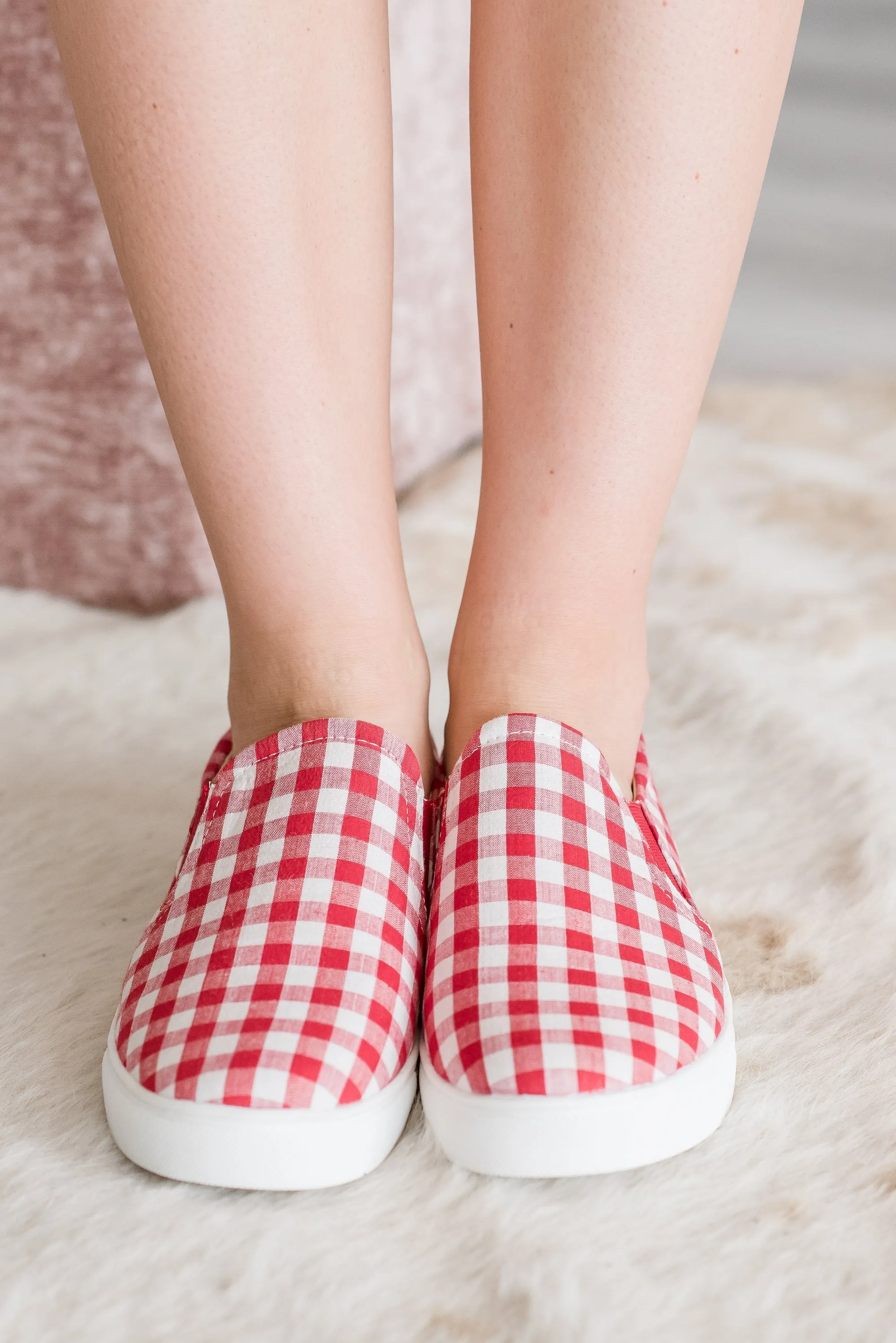 Picnic Party Red Gingham Sneakers