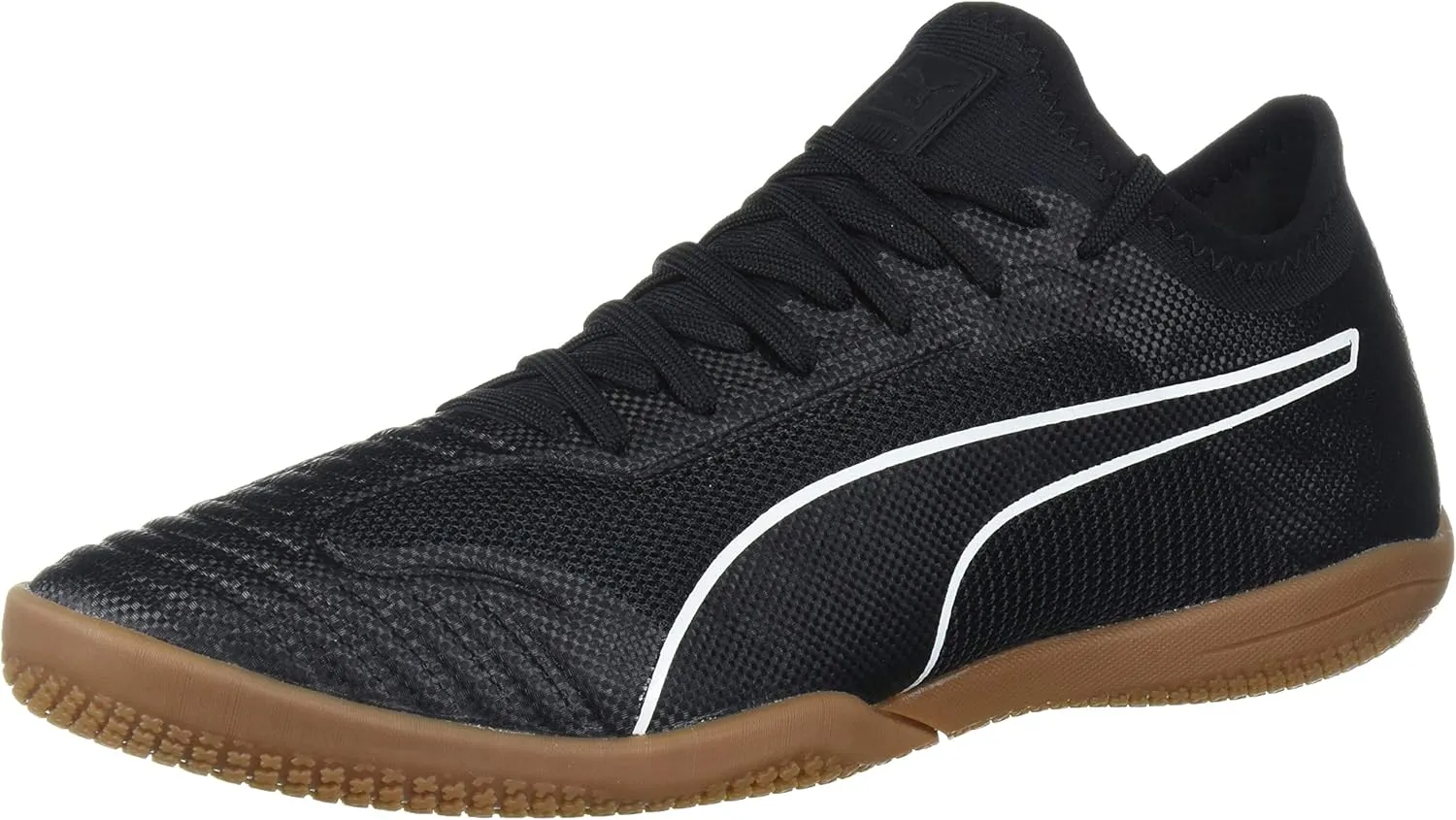 PUMA Men's 365 Sala 1 Futsal-Shoe, Black White-Gum, 4 M US
