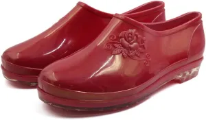 Qtqgoitem Magenta US 6.5 PVC Low Heel Anti- Waterproof Rain Boots Wellies Ankle Shoes for Ladies (Model: CAE efb 788 fa4 e85)