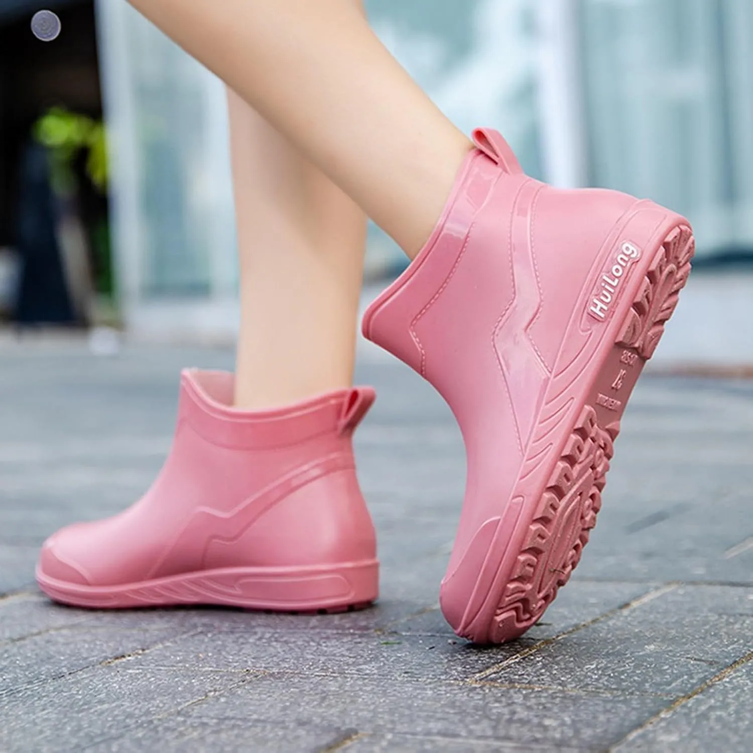 Rain Boots Women Knee High Booties Heels Barefoot Shoes Women's Mid Calf Rain Boots Waterproof Womens Winter Boots