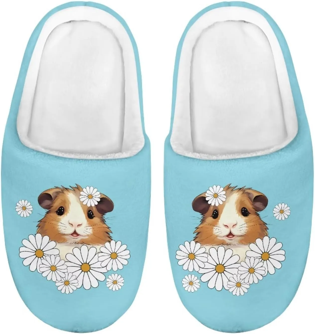 Renewold Kids Warm Winter Slippers Boys Girls Nonslip Indoor Plush House Slippers