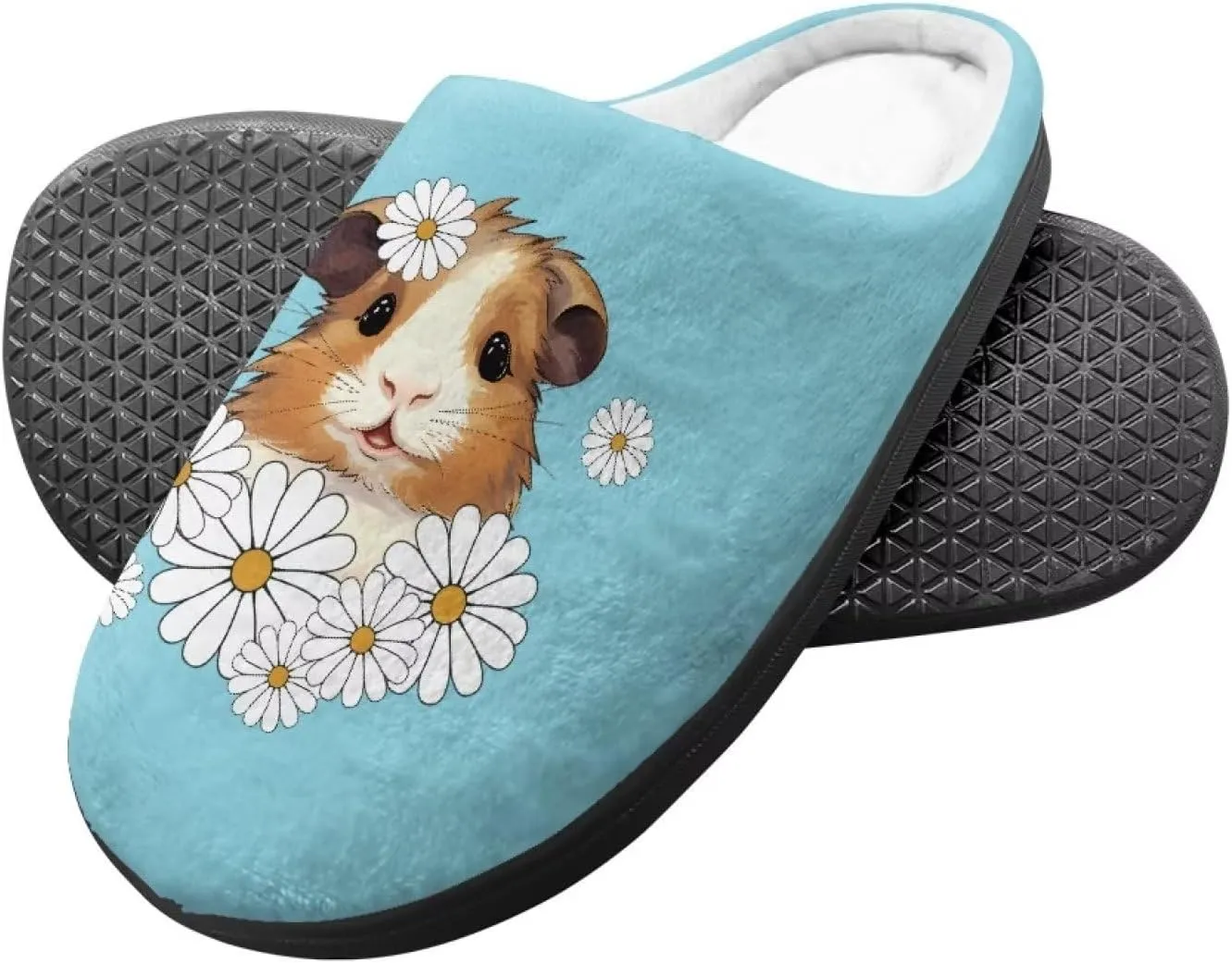 Renewold Kids Warm Winter Slippers Boys Girls Nonslip Indoor Plush House Slippers