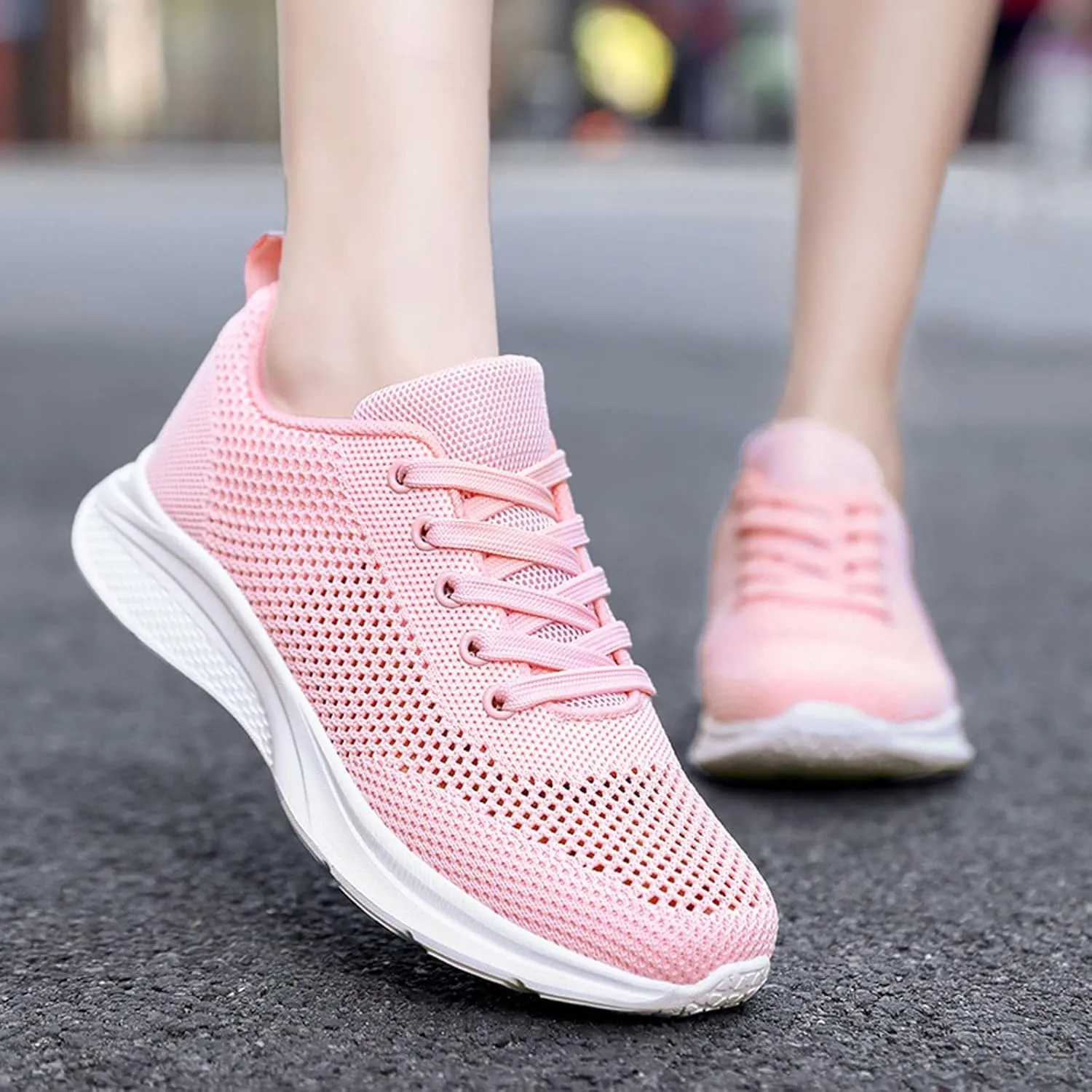 Running Shoes Lightweight Tennis Shoes Non Slip Gym Lace Up Mens Running Shoes Breathable Casual Black Shoes Black Platform Sneaker Tennis Shoe Trainers Shoe