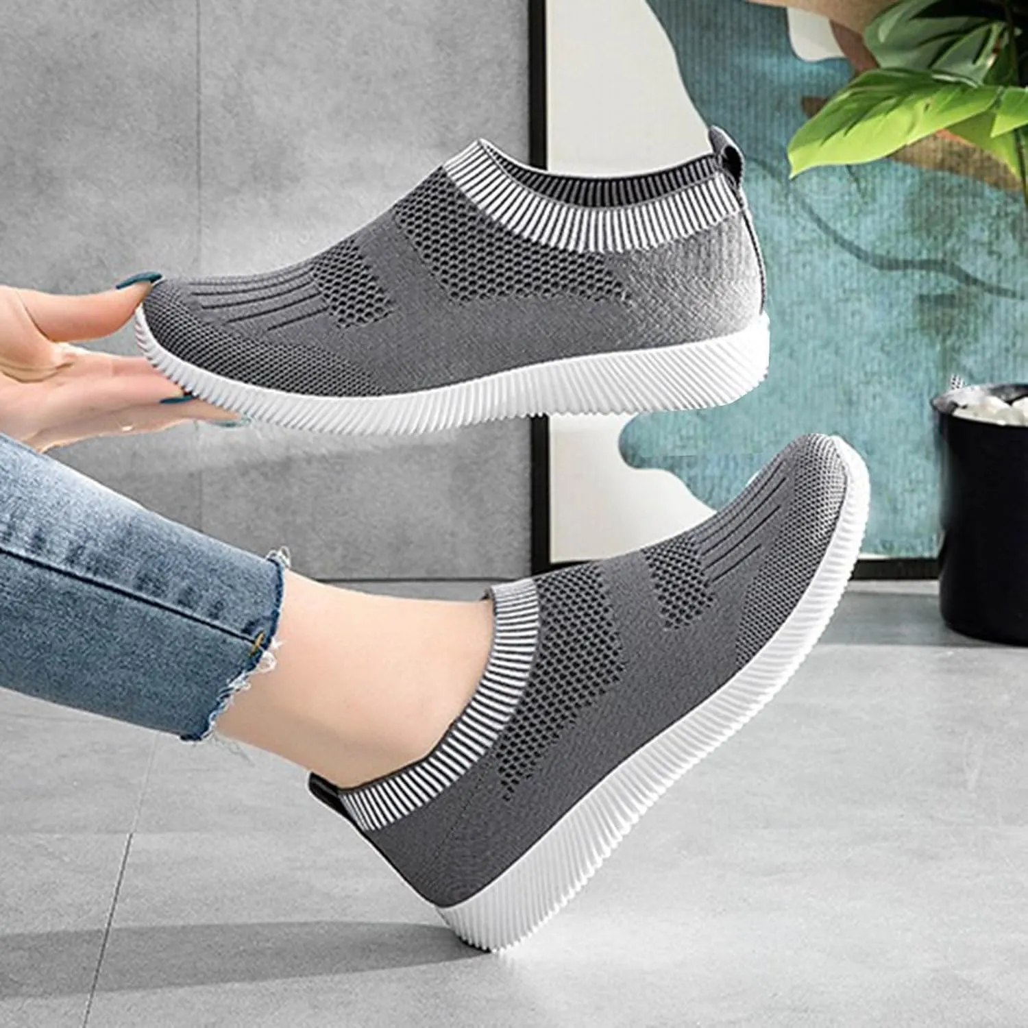 Running Shoes Womens Lightweight Fashion Sport Sneakers Casual Breathable Non Slip Walking Athletic Shoes