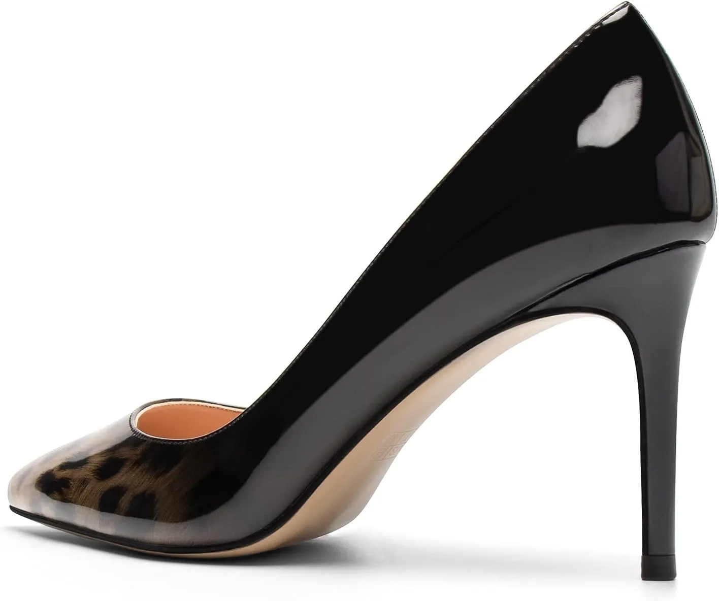 SAMMITOP Women's Pointed Toe Classic Pumps High Heels Slip On Office Party Evening Dress Shoes