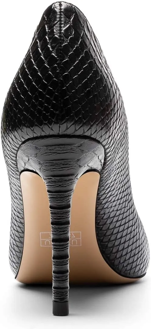 SAMMITOP Women's Pointed Toe Classic Pumps High Heels Slip On Office Party Evening Dress Shoes