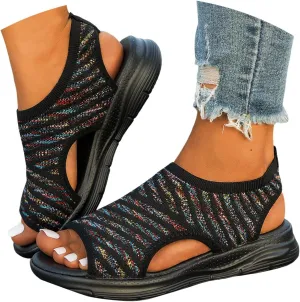 Sandals for Women 2025 Dressy Comfortable Orthopedic Sandals with Arch Support Wedge Sandals Summer Beach Sandals