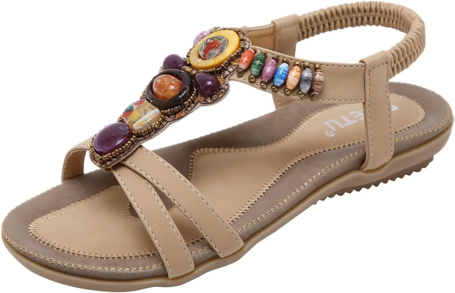 Sandals for Women Flat Sandals for Women Women's Flat Dressy Womens Dressy Summer Shoes and Comfortable Walking