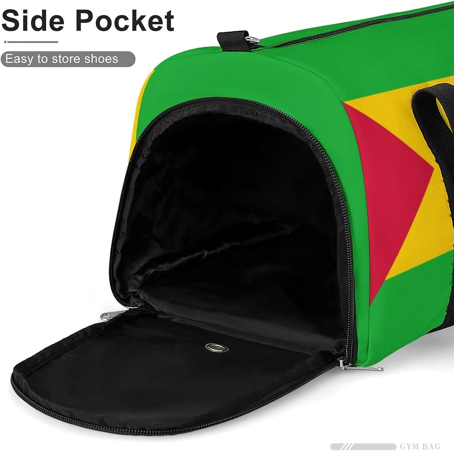 Sao Tome Principe Flag Gym Duffel for Boys Girls with Shoe Compartment Travel Weekender