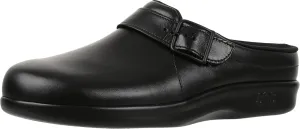 SAS Clog Comfort Slip On Womens Shoes  Leather Upper  Textile Lining  CoolStep Footbed  CradleFit Heel Black 10 W - Wide (C)