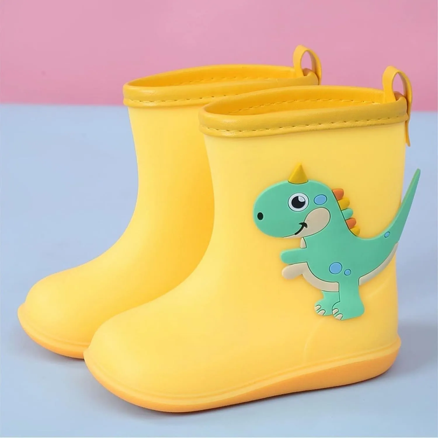 sfdgfhyf Toddler Rain Boots ??aterproof, Baby Kids Short Rubber Rain Shoes Lightweight for Boys Girls Small Children Baby