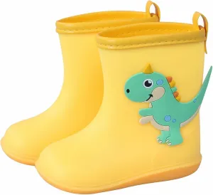 sfdgfhyf Toddler Rain Boots ??aterproof, Baby Kids Short Rubber Rain Shoes Lightweight for Boys Girls Small Children Baby
