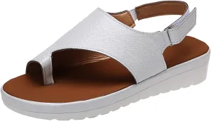 Shoes Color Toe Women Sandals Summer Comfortable Wedges Breathable Fashion Solid Wedges Shoes for Women Sandals