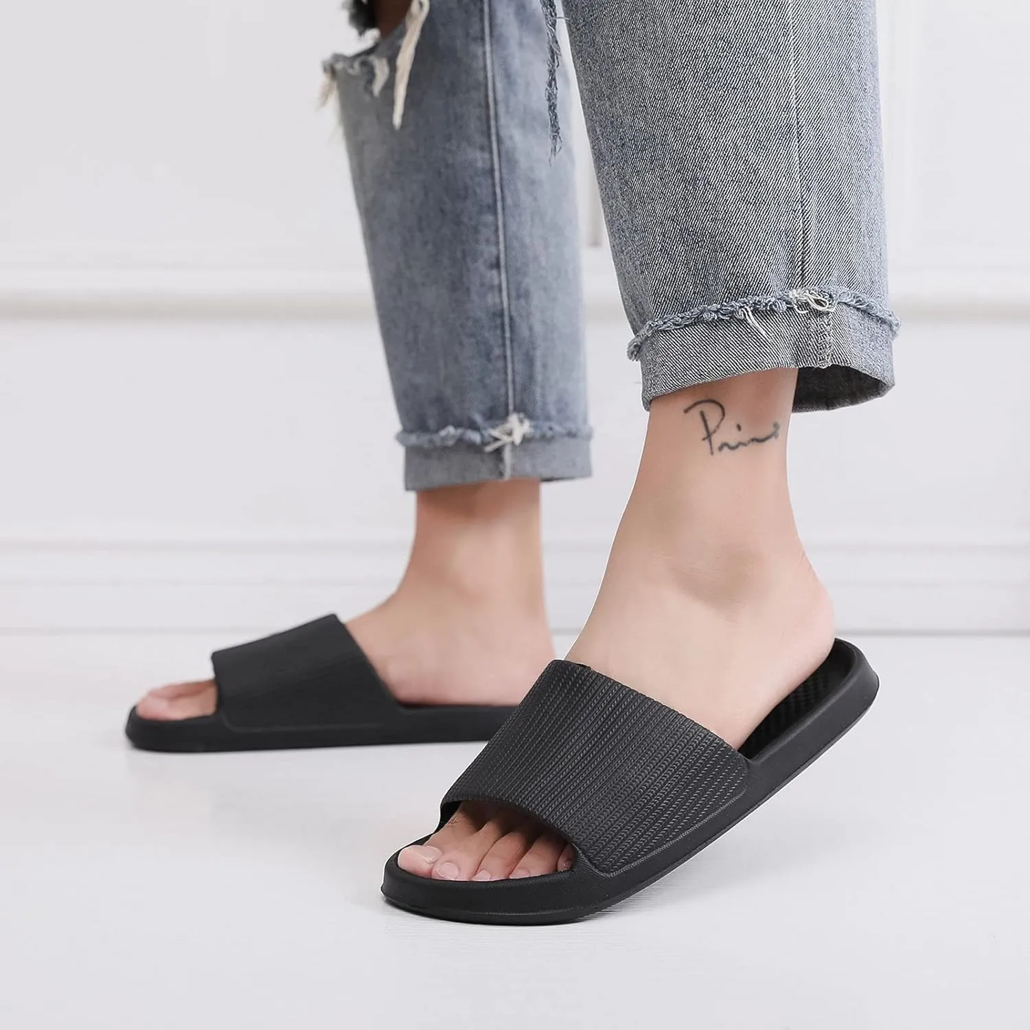 Shower Sandals Cloud Slippers for Men Open Toe Spa Bath Pool Gym Casual Shower Shoes