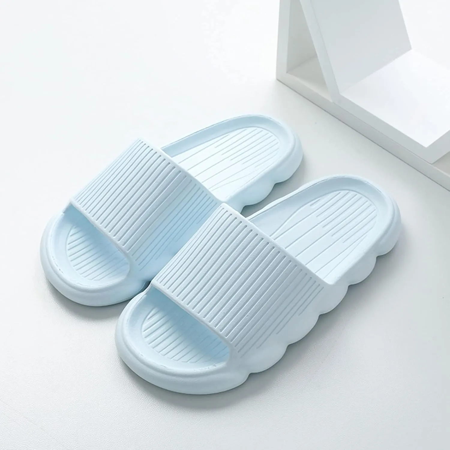 Shower Sandals Shower Shoes Quick Drying Sandals Indoor and Outdoor Pillow Slippers for Women and Men