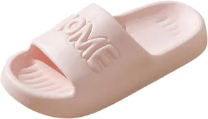 Shower Sandals Ultra Comfort Non-Slip Shower Sandals Indoor and Outdoor Non Slip Quick Drying Cloud Slides for Women with Arch Support