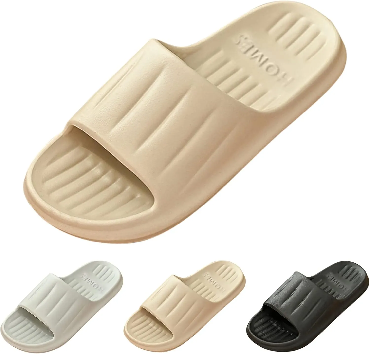 Shower Shoes Slippers with Arch Support for Women Non Slip Quick Drying Bathroom Slippers for Women Men
