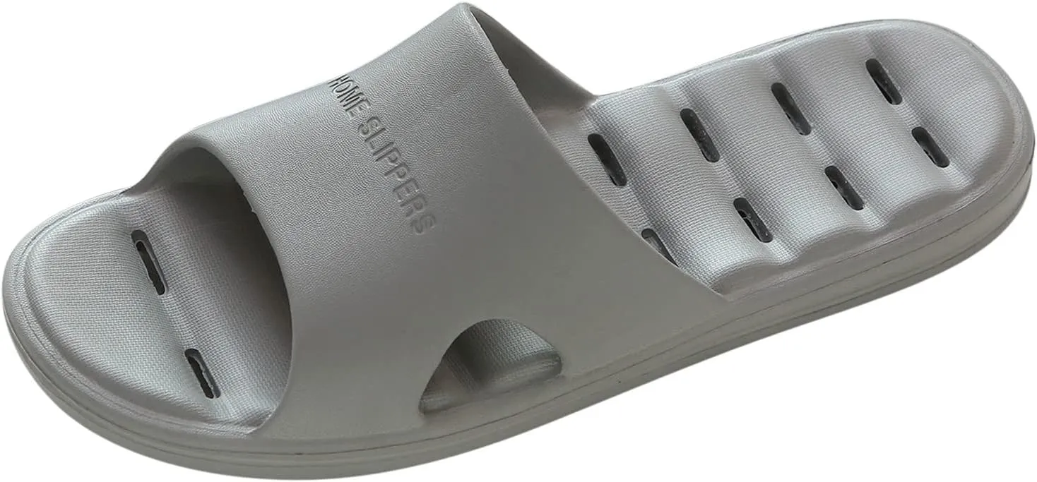 Shower Slippers for Men Shower Slides Men Shoes Quick Drying Sandals Indoor and Outdoor Indoor Home Beach Non Slip Sandal House Slides Ultra Comfort Non Slip Sandals and Outdoor Men's Athletic