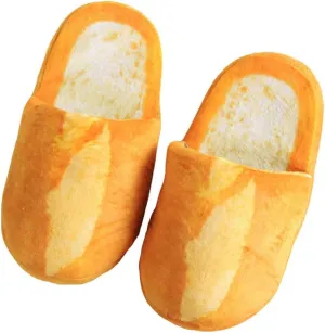 Simulation Bread Plush Novelty Slippers Indoor Slippers for Women (B03)