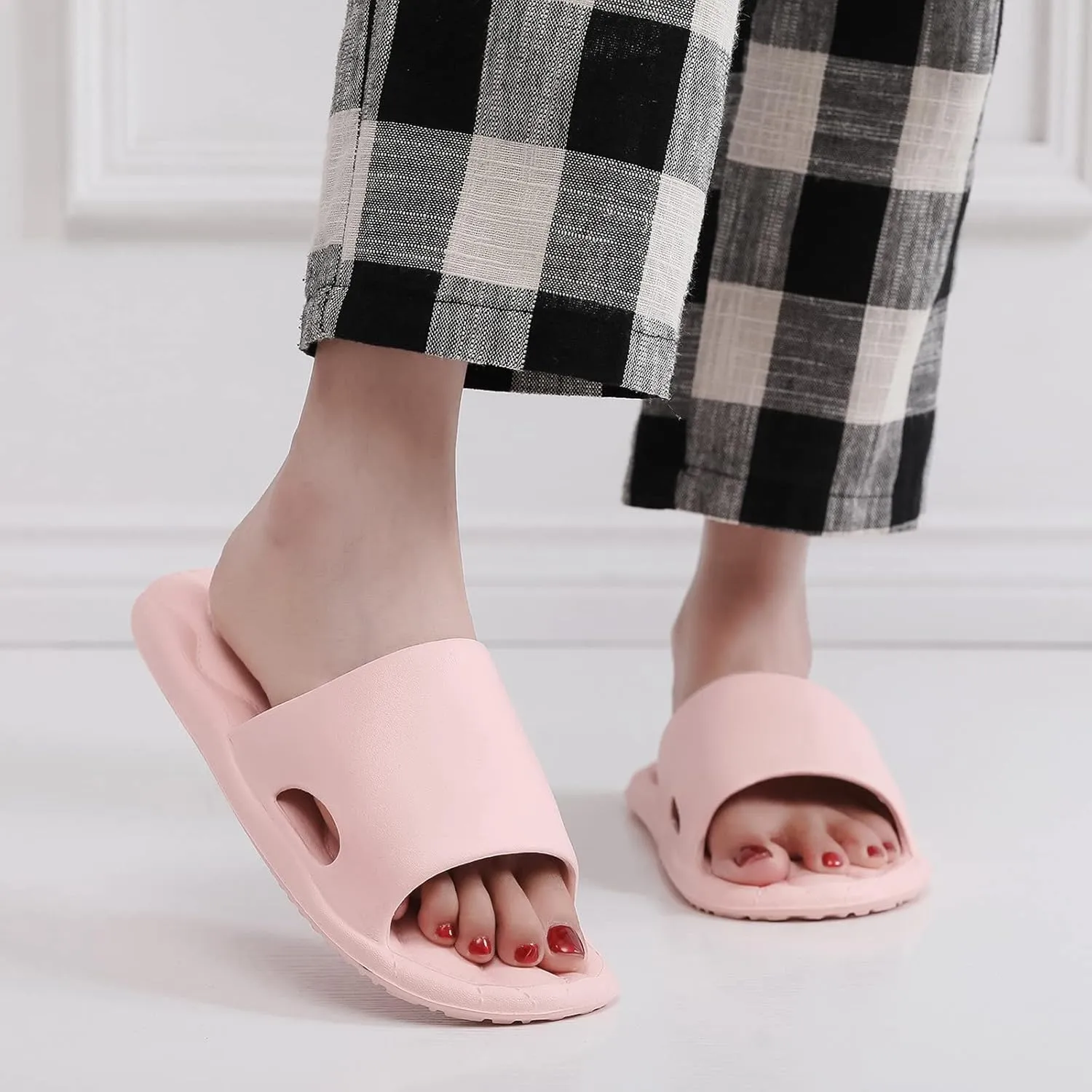 Slides for Men Shower Shoes Women Mens Slides Womens Indoor Ultimate Comfort Living Room Slippers