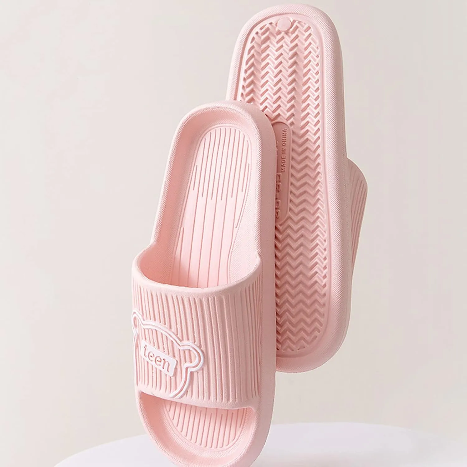 Slides for Men Shower Shoes Women Mens Slides Womens Lightweight Indoor Outdoor Bathroom Slippers