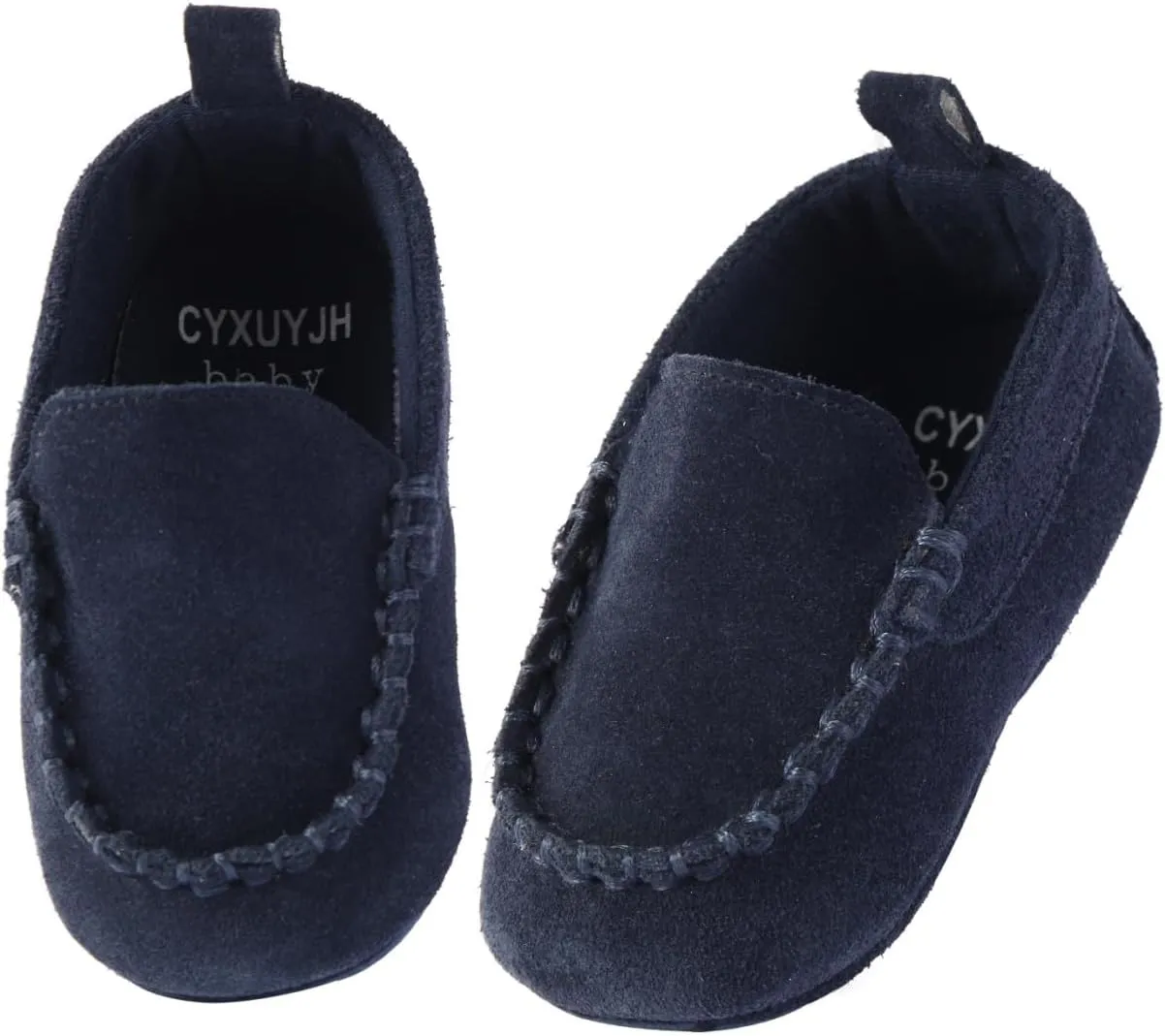 Soft Sole Baby Loafers Boys Girls Newborn Suede Leather Moccasins Infant Baby First Walking Dress Crib Shoes 3-18 Months